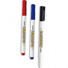 학용품 사무용품 필기 네임펜F (12개세트) 유성마카 중간글씨용, 상세페이지 참조, 청색