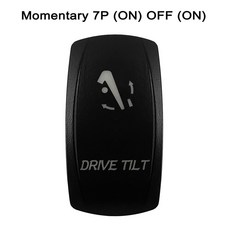 1 Pc 녹색 백라이트 에칭 12V/24V 로커 토글 스위치 자동차 보트 트럭 해양 요트 트레일러 트랙터 YJ JK 밴 SXS, Drive Tilt, 1개