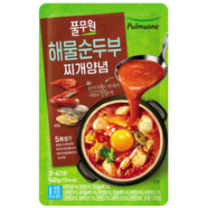 풀무원 정통순두부찌개양념 중화마파두부소스 부대찌개양념 직화짜장 골라담기, 140g, 1개
