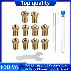 E3D V5 V6 핫 엔드 용 10Pcs V6 노즐 키트 ANYCUBIC I3 Mega A8 Prusa I3 MK3/MK3S 3D 프린터 용 V6 노즐 0, 04 0.4MM 10PCS Kits