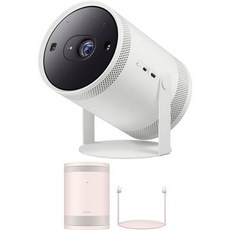 Samsung 빔프로젝터 캠핑 홈시네마 삼성 SP-LFF3CLAXXZA 30-100인치 프리스타일 2세대 스마트 프로젝터 VG-SCLB00PS 스킨 앤 크래들 - 블라썸 핑크, 1개