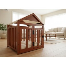 Doggie House 寵物木狗貓籠, 寶藍色, 1個