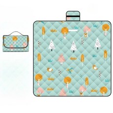 LOCO LAB 생활방수 캐릭터 피크닉매트, 숲속친구들