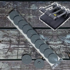 CARL 2공펀치 No.124N용 패드(받침대/원형판) 10개입