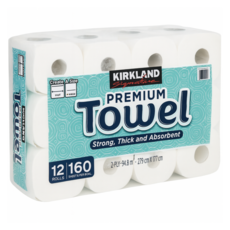 커클랜드 시그니춰 키친타올 140매 X 12롤, 160매, 12개