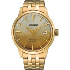 SEIKO 精工 Presage 金色啤酒雞尾酒 調酒機械錶 -40.5mm (SRPK46J1/4R35-01T0Q), 1個, 金色