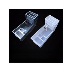 거북이사육장 일체형 상부필터 반수생 물거북 대형 사육통 자동순환 구조, 1개, 회색 60x21 번식상자+펌프