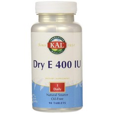KAL 維生素E保健食品 400 IU, 90顆, 1罐