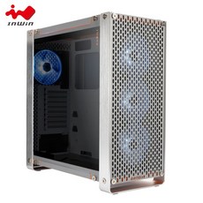 IN WIN迎廣 DUBILI E-ATX 機殼(鈦灰/奶油香檳) - 小白的生活工場, 1個, 鈦灰