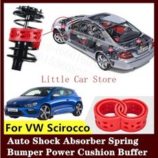폭스바겐 Scirocco 용 2PCS 전면 후면 서스펜션 충격 범퍼 스프링 코일 쿠션 버퍼, 01 Rear