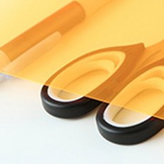 DIY 필름 플라스틱 시트 컬러 아세테이트 0.3mm 두께 A4 투명 PVC 사진 플래시 필터, fluorescent orange, 한개옵션1