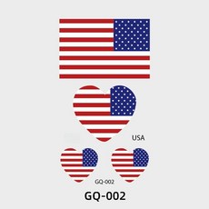 2026 미캉멕 월드컵 국기 타투스티커 스포츠 경기 친환경 땀방지 하트 국기 얼굴스티커 임시 타투 10개 세트 주문제작 가능, 60*105mm, GQ-002