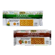 크릭 크래커 토마토 앤 바질 250g + 올리브오일 앤 로즈마리 250g, 1세트, 500g