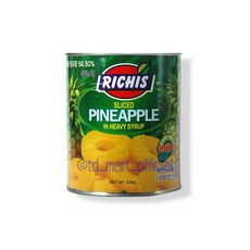 리치스 슬라이스 파인애플 통조림, 836g, 8개