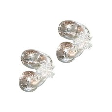 장식용 이어폰 금속 이어 클립용 헤드폰 직경 버클 1/2Pcs 정교한 무선 이어폰 액세서리, 2 pieces