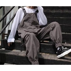 해피유통 남성 멜빵 바지 트렌드 조거 세미 팬츠 jhsky