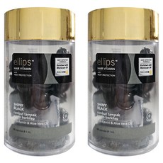 엘립스 헤어 비타민 샤이니 블랙 캔들 넛 + 아르간 오일 50 소프트캡슐, 2개, 1ml