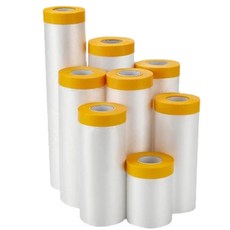 防塵保護膜 加長20米 養生膠帶 噴漆保護膜 防塵套 防塵罩 膠袋式防塵保護膜 裝潢防汙 冷氣清洗 遮蔽防護膜 保潔膠帶, 1個