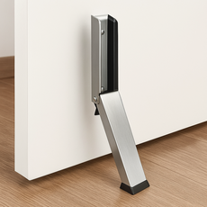 COVERONE 고급 심플 문닫힘방지 접이식 스테인리스 도어 스토퍼, 1개