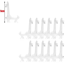 2/20PCS 접시 랙 그릇 스탠드 스토리지 홀더 플라스틱 주방 액세서리, 04 2pcs, 02 Transparent-5cm