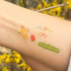 스토어-다유 타투스티커세트 쁘띠팬시 컬러풀 데코 타투 스티커 세트