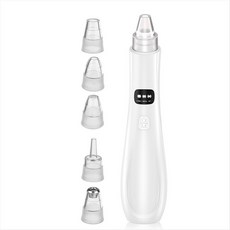 3 흡입 모드 페이스 클렌징 뷰티 머신 모공 클리너 스킨 리무버 페이스 진공 블랙헤드 제거, 기본, 하얀색