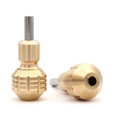 純銅針自鎖紋身機轉換手柄, 1個, 純銅色菱形30mm, 純銅色