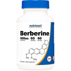 nutricost 黃連素HCI膠囊 1200mg, 60顆, 1罐