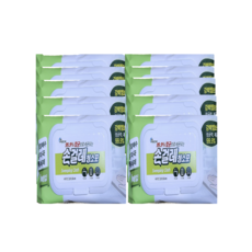 홈인더스트리 손걸레청소포 대용량 소형 80매, 10개