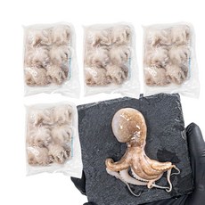 깨끗한 손질 쭈꾸미 소포장 냉동, 4개, 200g