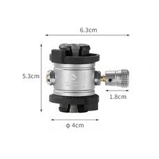 柯曼 卡式氣罐充氣筏 Z15CB/BKZ5CB 卡式罐循環使用轉接頭卡式洩壓閥, 1個, BKZ15CB卡式循環洩壓閥銀, 銀