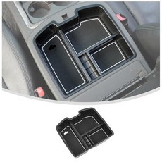 Linskip 2007-2013 쉐보레 서버번 타호 실버라도 1500 및 GMC 유콘 시에라 팔걸이 보관 트레이 내부 액세서리와 호환되는 도어 오거나이저 트레이 159968, 풀 센터 콘솔