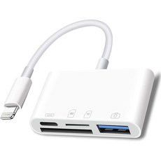 슈퍼 OTG 아이폰 아이패드 USB 젠더 유선랜 HDMI 미러링 외장하드 SSD 허브 사진 동영상 디카 파일 백업 오인페 악기 마스터 키보드 개러지 밴드, 8핀_M2_USB+SD/MicroSD+충전