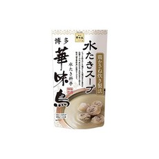 트리젠푸드 하카타 하나미조 물다짐 수프 400g 냄비 수프 냄비 쯔유 전골용 통닭 다시나베 국물, 1개