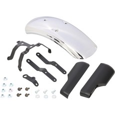 KITACO Dax 125 JB04 短版電鍍銀色前擋泥板套件 附前叉保護蓋, 1個, 電鍍銀色前擋泥板套件