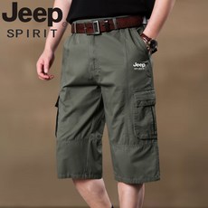 JEEP SPIRIT 지프 남성용 여름 스판 7부팬츠 캐주얼 통기성 카고반바지 SG-T1298+사은품