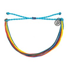 Pura Vida 美國手工 自閉症意識日紀念款 基本繽紛款可調式手鍊, 1個