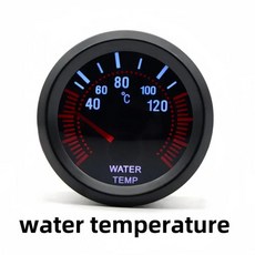 스모크 렌즈 센서 부스트 게이지 바수온오일 온도오일 압력전압계타코미터, 01 Water temperature, 1개
