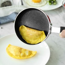 炊大皇 迷你煎蛋鍋 不沾鍋 寶寶輔食鍋, 1個, 14cm瓦斯專用 顏色隨機