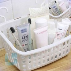 더아이 연결형 수납 바구니 소형 소품걸이 욕실수납함 욕실수납