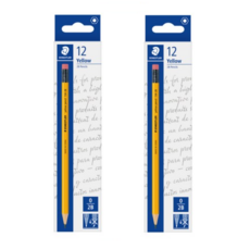 스테들러 펜슬 134 2B, 옐로우, 24개