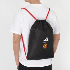 아디다스 맨유 짐쌕 맨처스터 유나이티드 신발가방 축구화가방, 상세설명참조, 1, 1개, 블랙+화이트