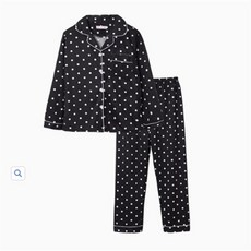 커플잠옷 땡땡이 실내복 세트 파자마