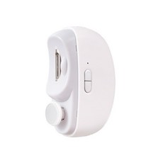 DIU 電動指甲刀老人兒童安放飛濺電動指甲剪磨甲修剪器防夾肉神器套裝, 1個, 白色【英文包裝】:如圖