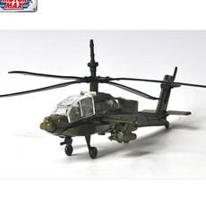 다이캐스트 모형 보잉 AH-64 아파치 롱보우 헬리콥터 미니어처 성인 남아, 1개