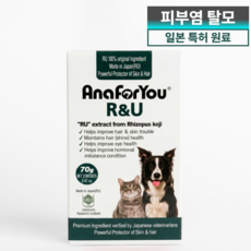아나포유 알앤유 알로페시아 탈모 개선 쿠싱증후군 농피증 발사탕 피부 피모 강아지 고양이 영양제 알유 RU, 1개, 피부/피모, 35회분