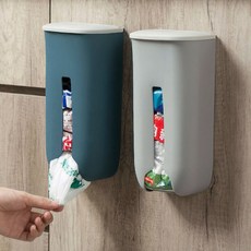 비닐봉지보관함 디스펜서 재활용봉지보관함 수납함, 1번-비닐봉지디스펜서-화이트, 1개