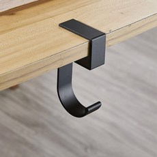 펀치없는 데스크 엣지 게임용 헤드셋 행거 배낭 보관 걸이 홀더 가방 홈 오피스 주최자, B--BLACK, 1) Black-small