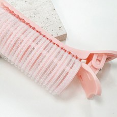 糖果色蓬鬆髮捲 瀏海造型夾 髮根立體夾 空氣感髮夾, 1個, 現貨-櫻花粉卷髮筒色, 現貨-櫻花粉卷髮筒色