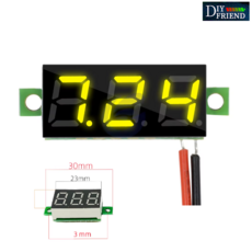 0.36 inch 노란색 디지털 전압 게이지 4V-30V